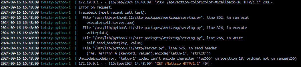 Werkzeug Error